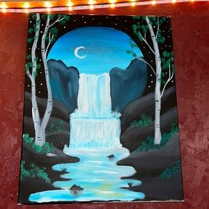 Waterfall painting